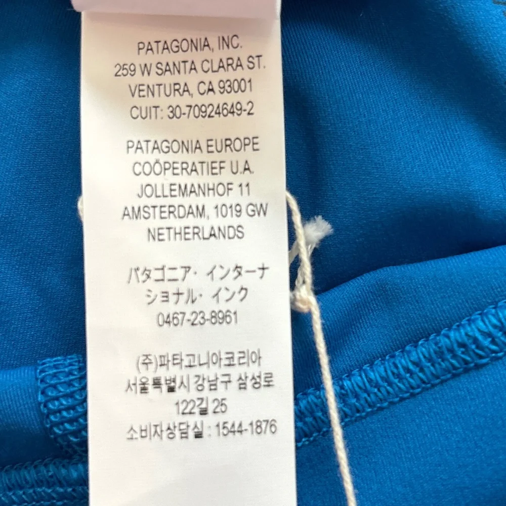 Patagonia Maipo 7/8 Stash Tights in Endless Blue Size XL. NWT